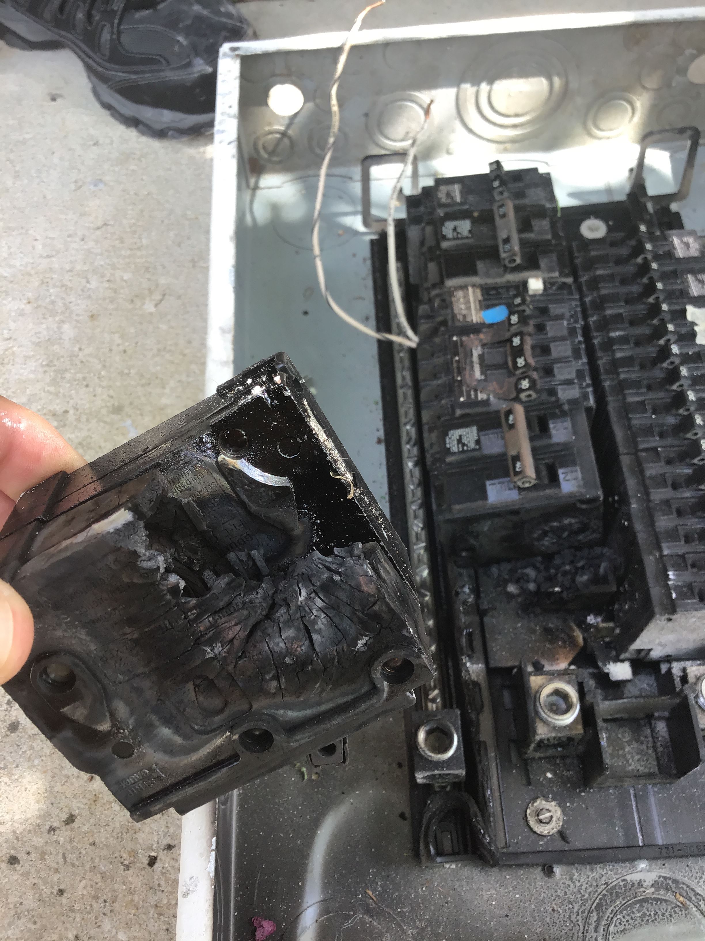 Electrical fire damage Photo